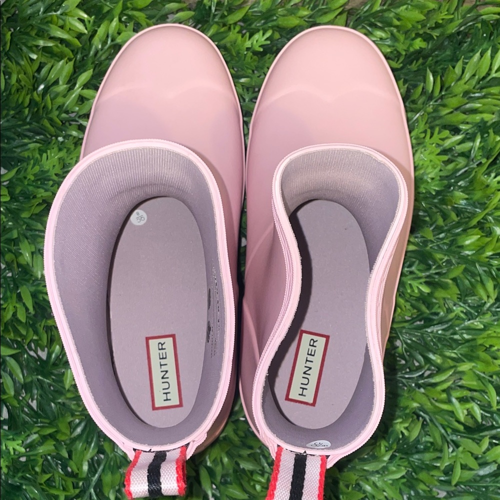New Hunter Women’s Play Short Azalea Pink Rain Boots - Picture 7 of 9